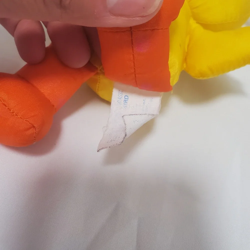 Vintage Sesame Street Big Bird Plush Toy Yellow 7 Inch Muppets Figure Retro